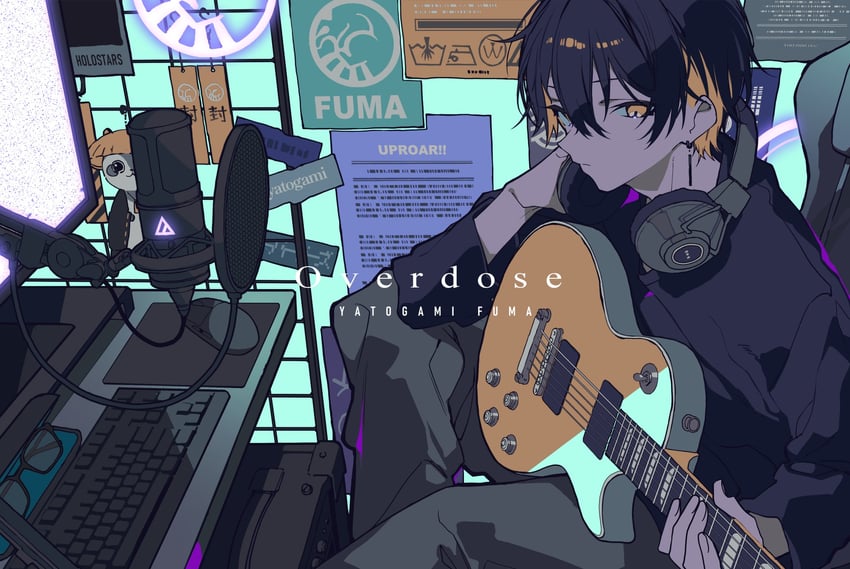 yatogami fuma and kotatsu (holostars and 1 more) drawn by mochizuki_kei