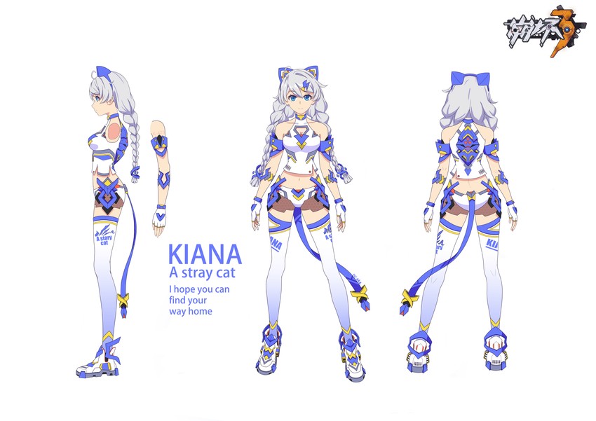 kiana kaslana (honkai and 1 more) drawn by 401-bxy
