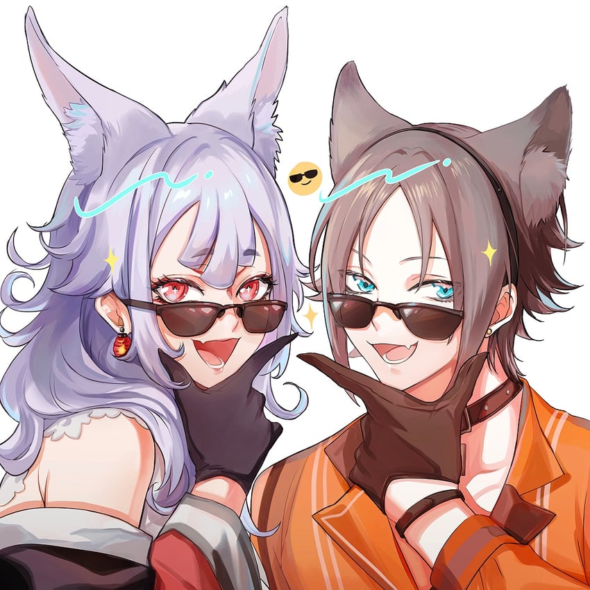 nina kosaka and mysta rias (nijisanji and 1 more) drawn by ori_(ori_eee000_)