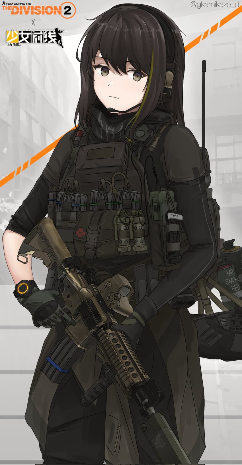 m4a1 (girls' frontline and 1 more) drawn by dgkamikaze