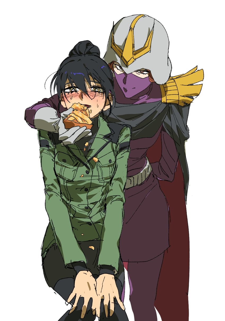 nyaan and kycilia zabi (gundam and 1 more) drawn by charkroach