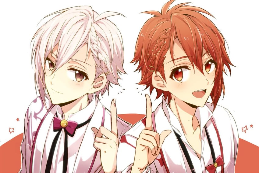 nanase riku and kujou tenn (idolish7) drawn by nau_(rg_sn79)