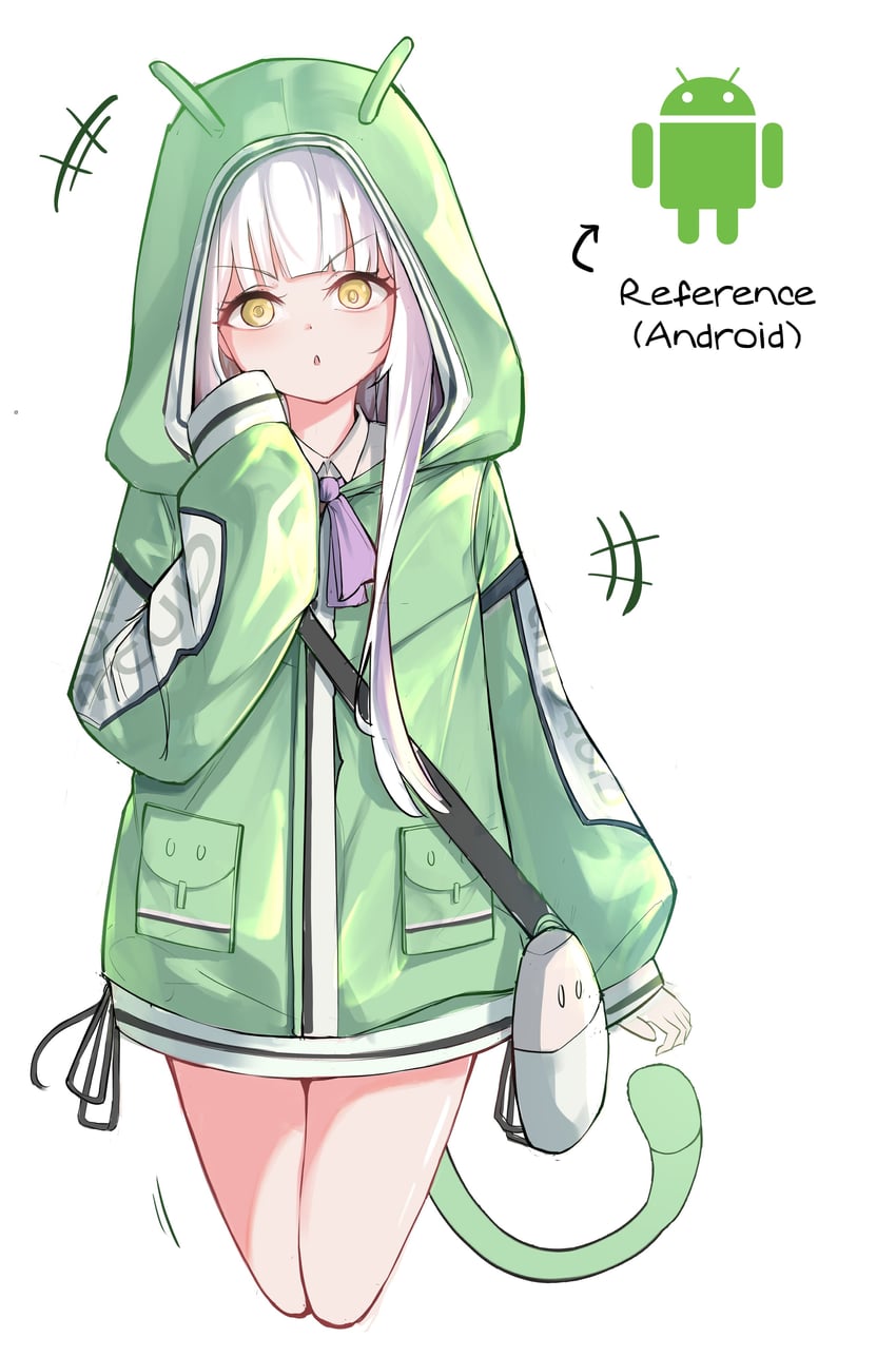 android (original and 2 more) drawn by clover_dot_(clov_erd)