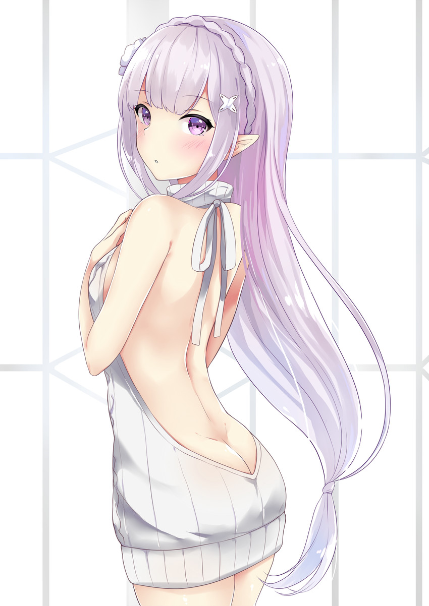 emilia (re:zero kara hajimeru isekai seikatsu) drawn by kaetzchen