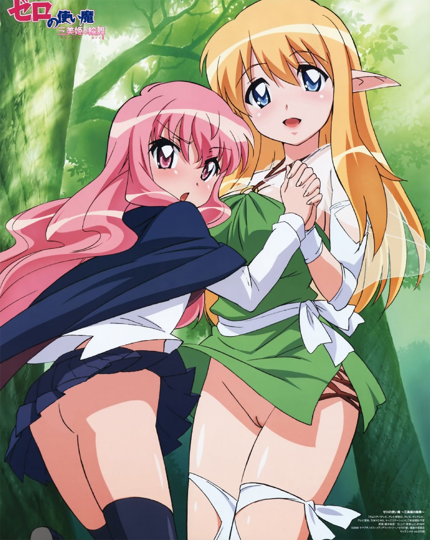 louise francoise le blanc de la valliere and tiffania westwood (zero no tsukaima)