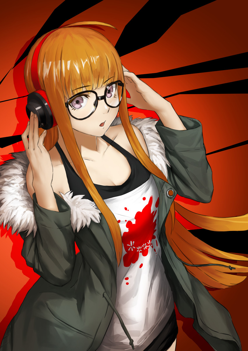 sakura futaba (persona and 1 more) drawn by mage_(replica)