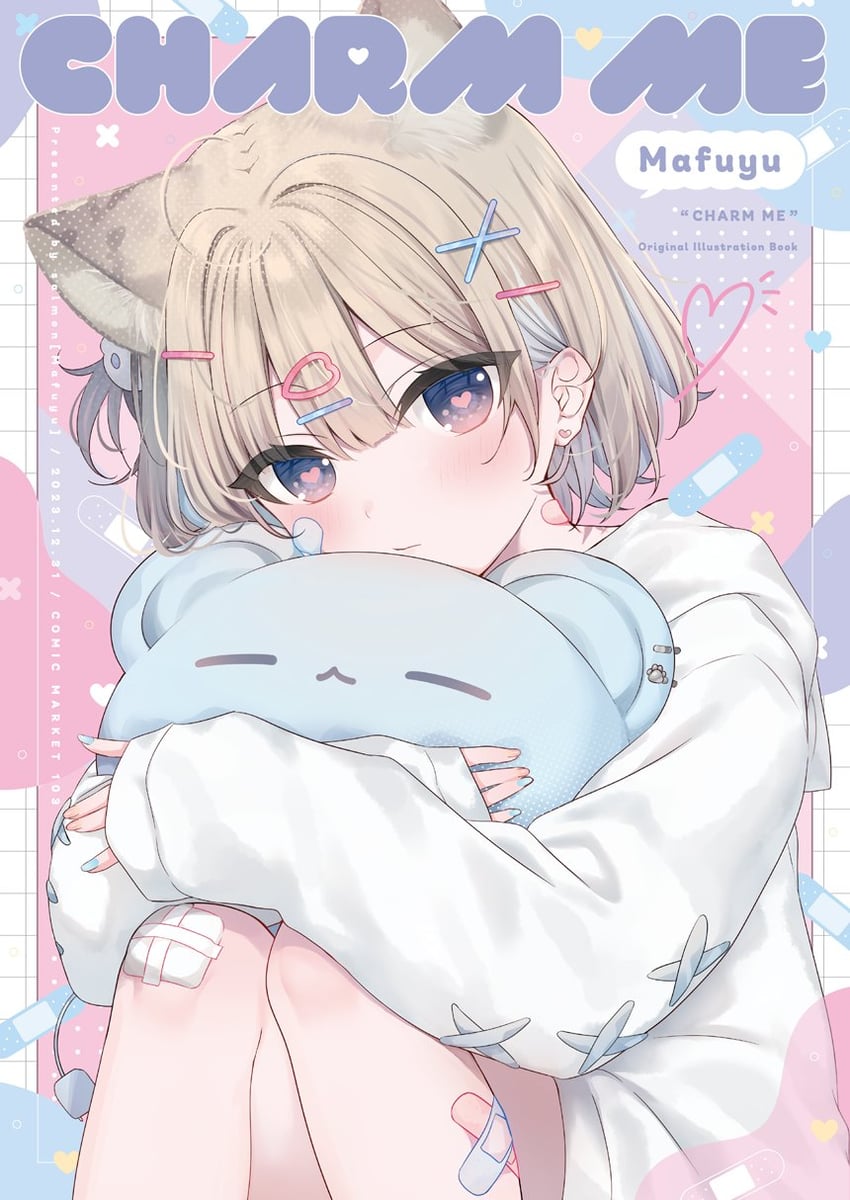 mafuyu and mafuner (indie virtual youtuber) drawn by mafuyu_(chibi21)
