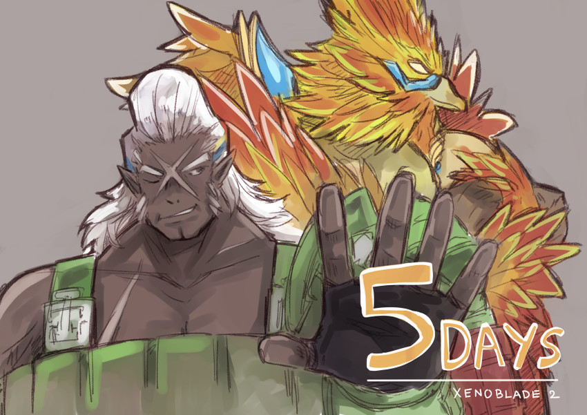 roc and vandham (xenoblade chronicles and 1 more) drawn by shadow2810