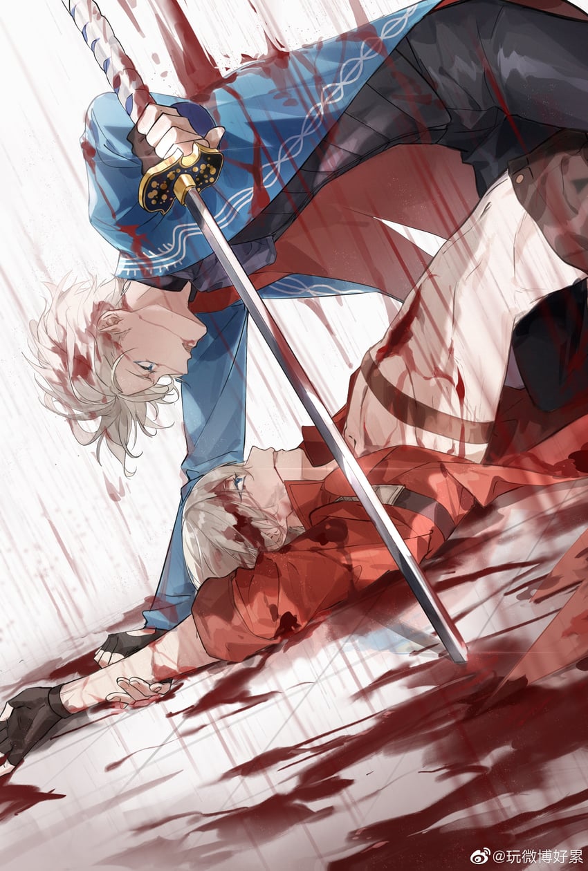 dante and vergil (devil may cry and 1 more) drawn by e_(h798602056)