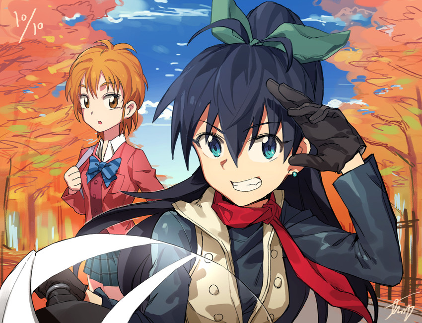 ganaha hibiki and misumi nagisa (idolmaster and 2 more) drawn by tugo