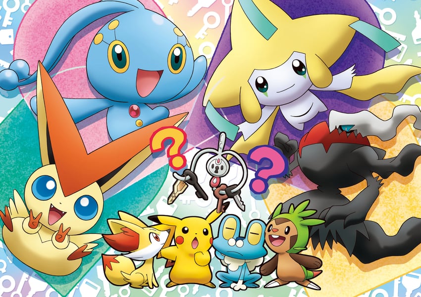pikachu, jirachi, fennekin, darkrai, chespin, and 4 more (pokemon and 1 more)