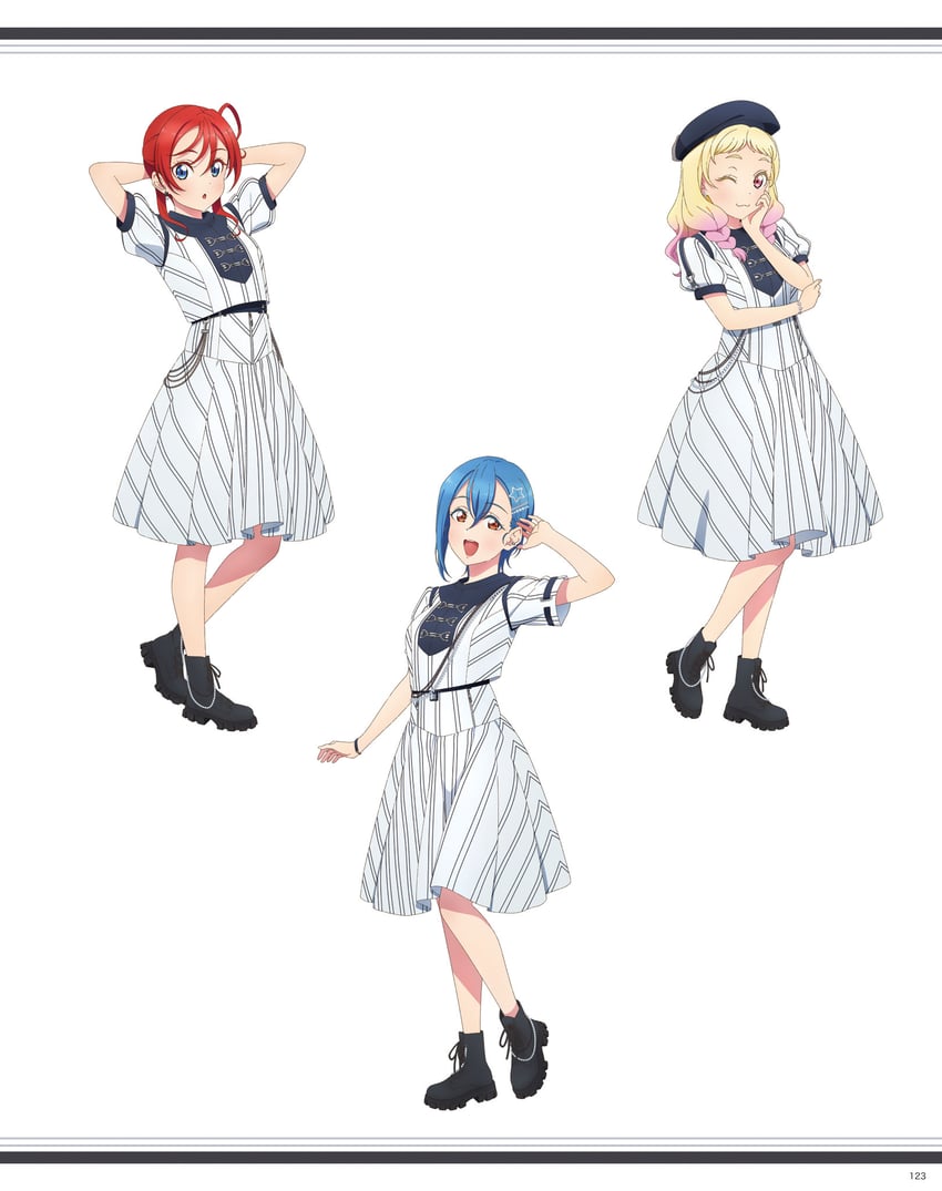 wakana shiki, yoneme mei, and onitsuka natsumi (love live! and 1 more)