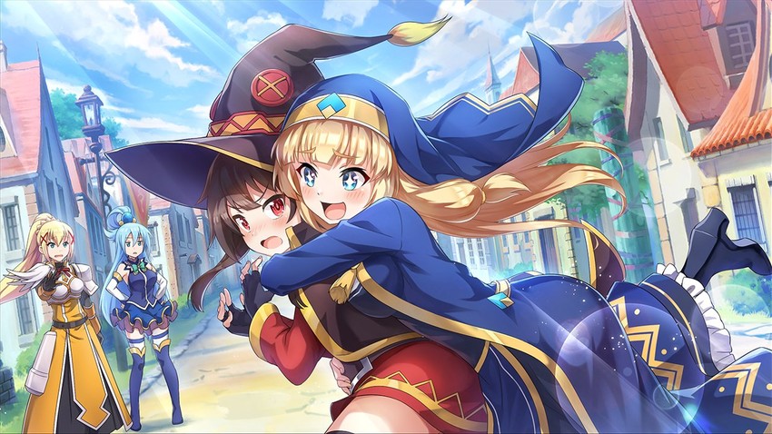 megumin, aqua, darkness, and cecily (kono subarashii sekai ni shukufuku wo! and 1 more)