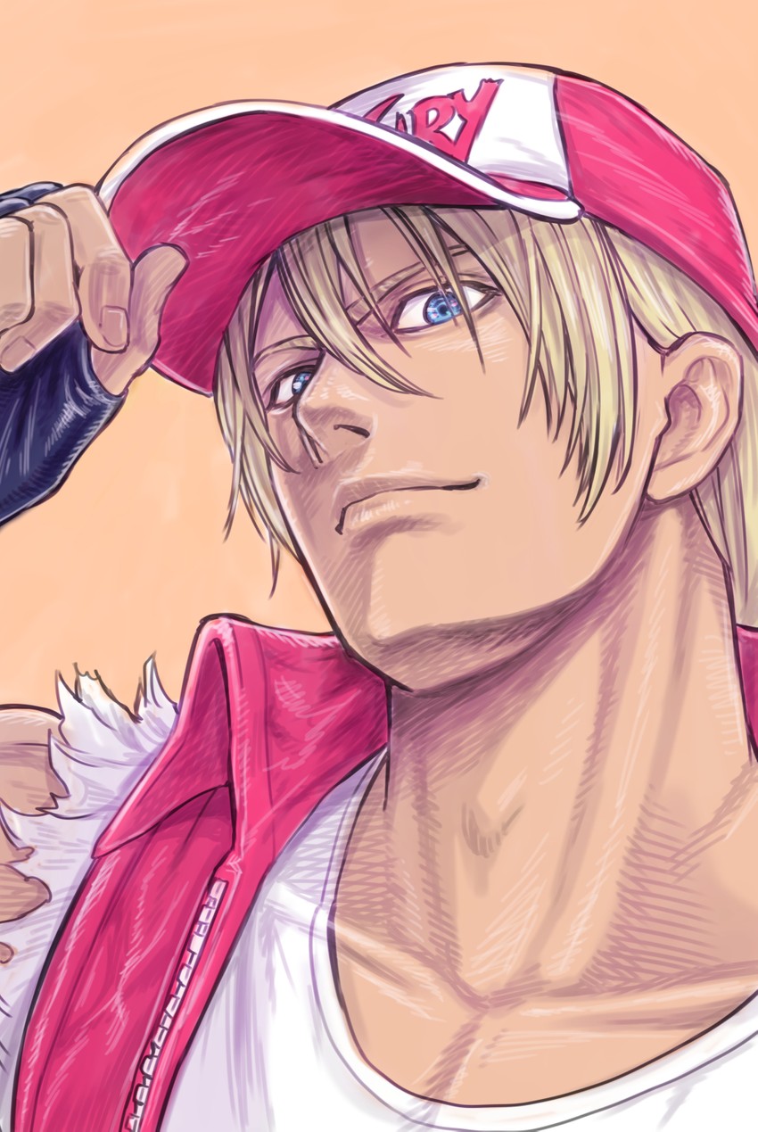 terry bogard (the king of fighters and 1 more) drawn by aoki_masahiko