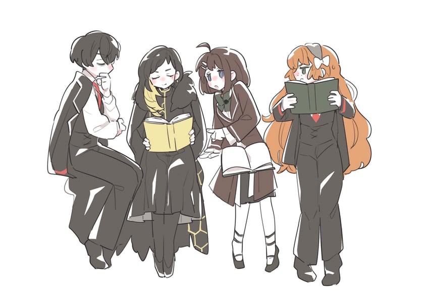 ishmael, yi sang, binah, and hod (project moon and 2 more) drawn by kojocho05