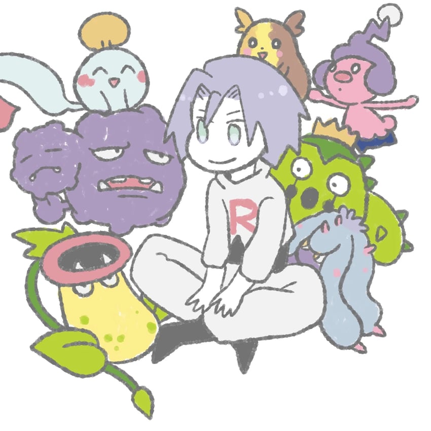 morpeko, james, chimecho, weezing, victreebel, and 3 more (pokemon) drawn by manzarademonai