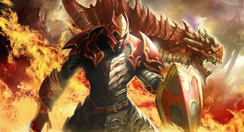 dragon knight (dota and 1 more) drawn by longai