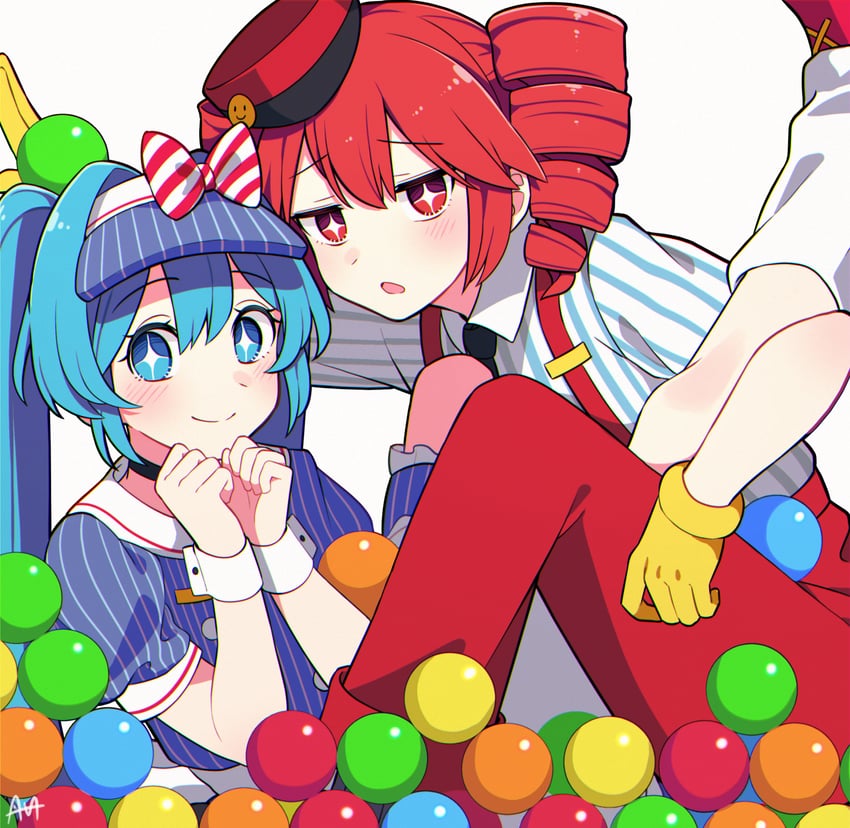 hatsune miku and kasane teto (vocaloid and 2 more) drawn by sato_(r017xts117)