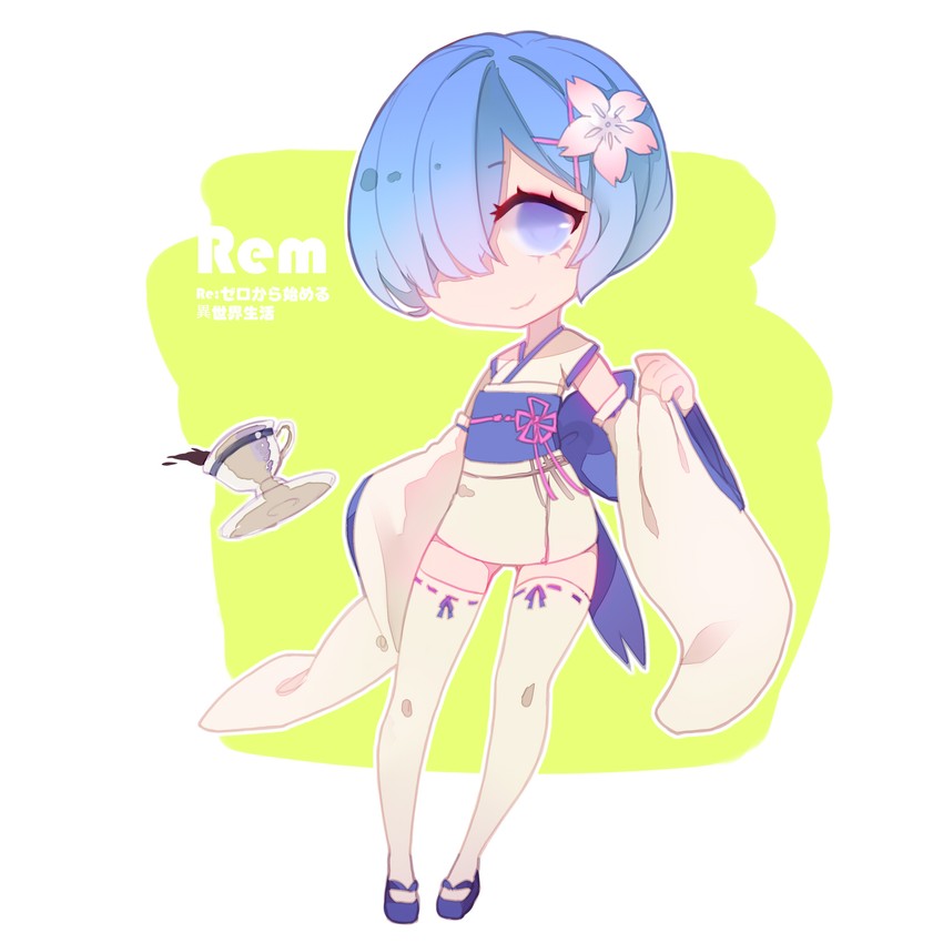 rem (re:zero kara hajimeru isekai seikatsu) drawn by sylvia_(huajiuhuajiu)
