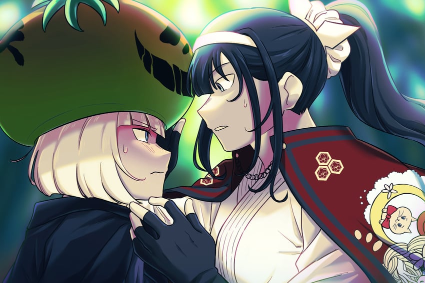 oosuzuki kurara and magadori kyoshika (the hundred line -last defense academy-) drawn by vincent-san