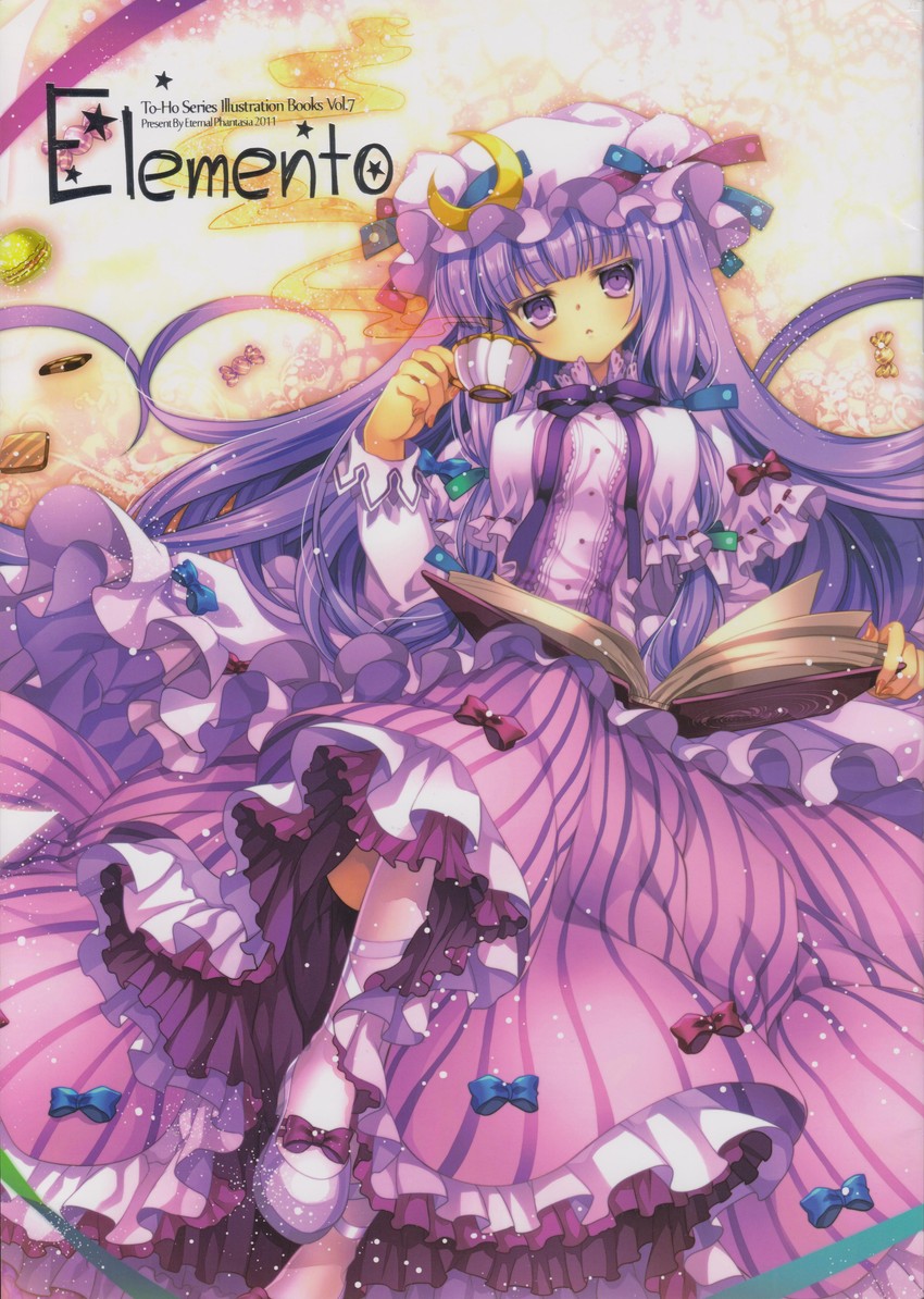 patchouli knowledge (touhou and 1 more) drawn by capura_lin