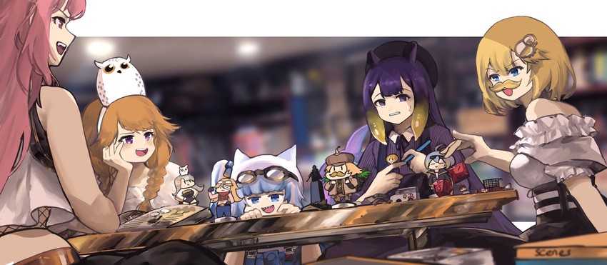 gawr gura, mori calliope, ninomae ina'nis, takanashi kiara, watson amelia, and 5 more (hololive and 3 more) drawn by vyragami
