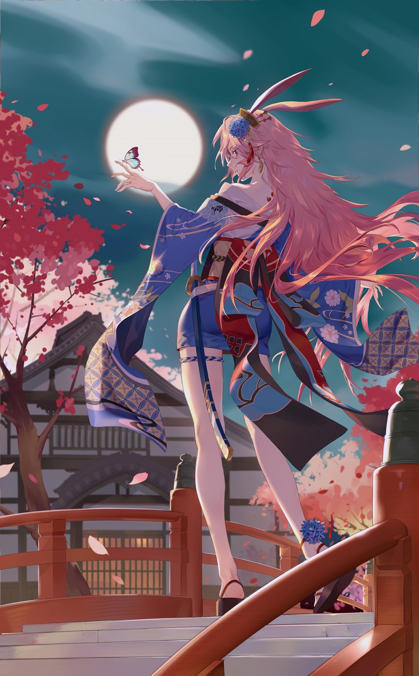 yae sakura (honkai and 2 more) drawn by dubian_xiang