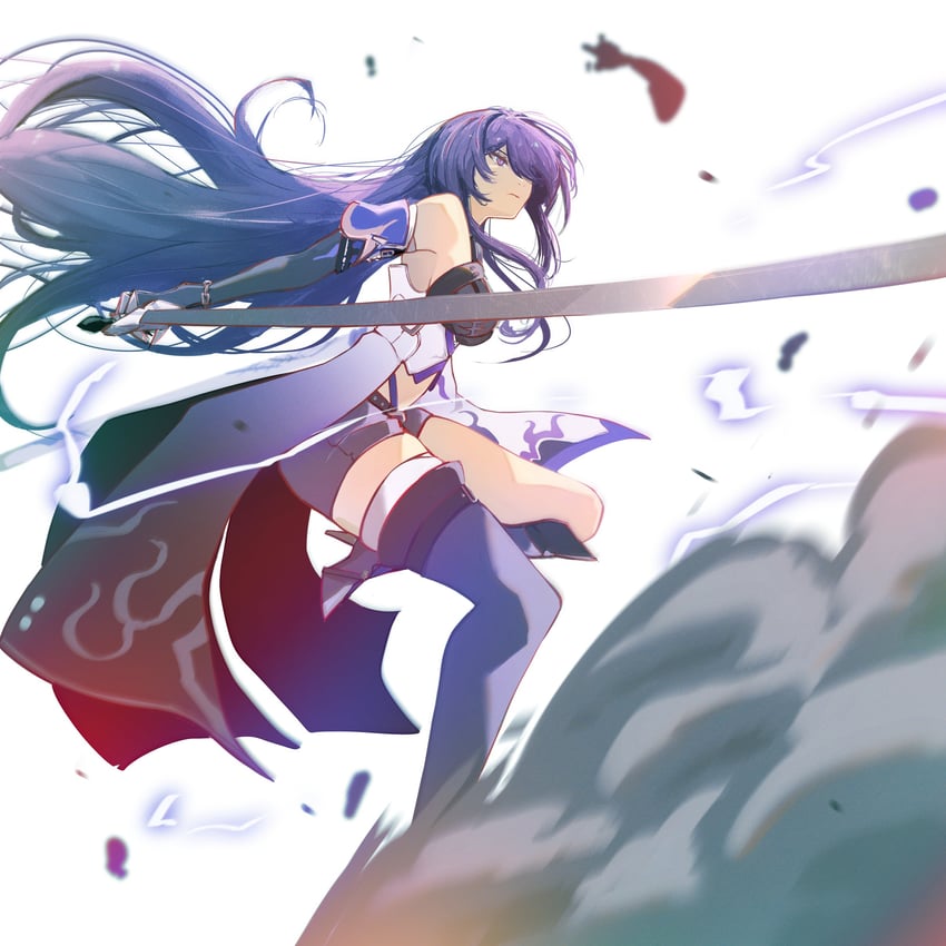 acheron (honkai and 1 more) drawn by laevatein_(la3vatein)