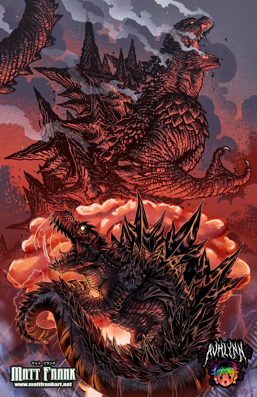 godzilla (godzilla and 1 more) drawn by matt_frank