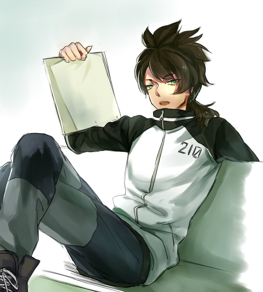 fudou akio (inazuma eleven and 2 more) drawn by warmwind