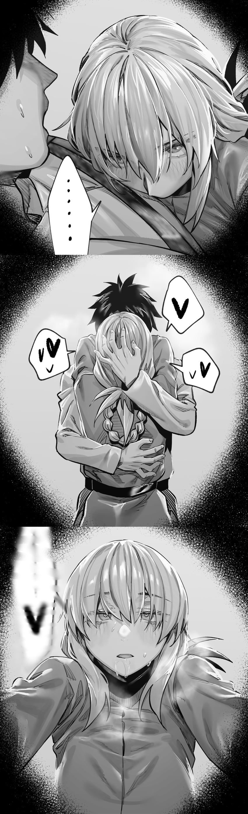 fujimaru ritsuka and florence nightingale (fate and 1 more) drawn by hxd