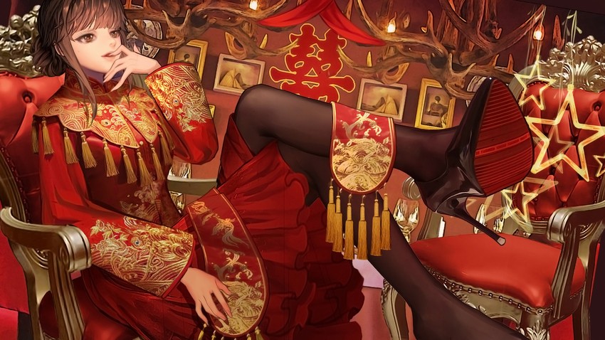 yat sen (azur lane) drawn by gudadan