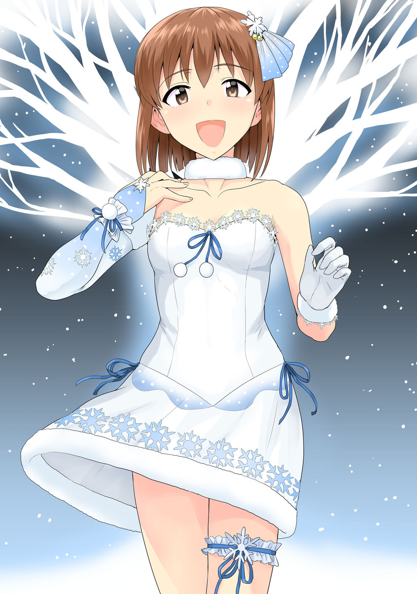 hagiwara yukiho (idolmaster and 1 more) drawn by tsurui