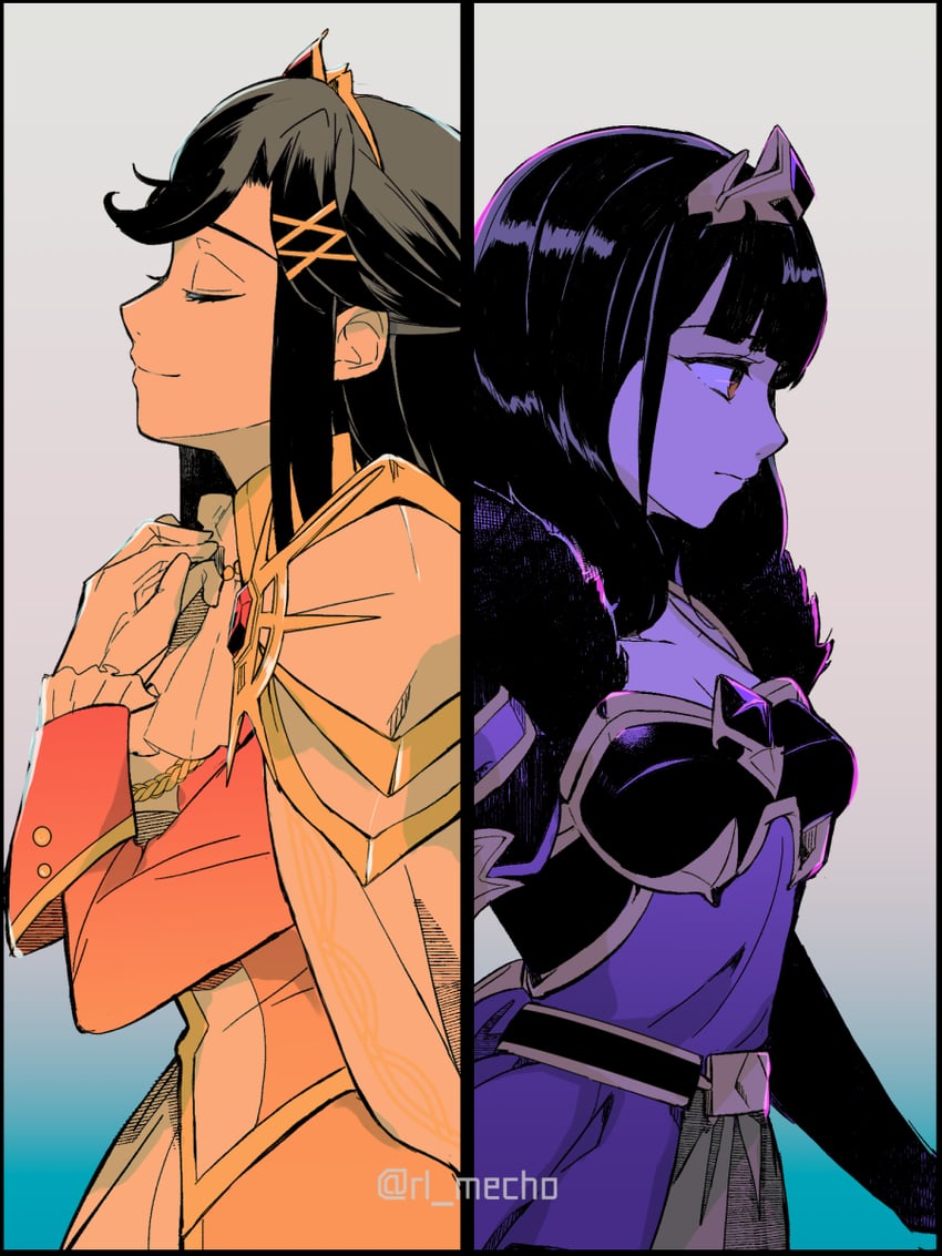 tendou maya and hanayagi kaoruko (shoujo kageki revue starlight and 1 more) drawn by mechi