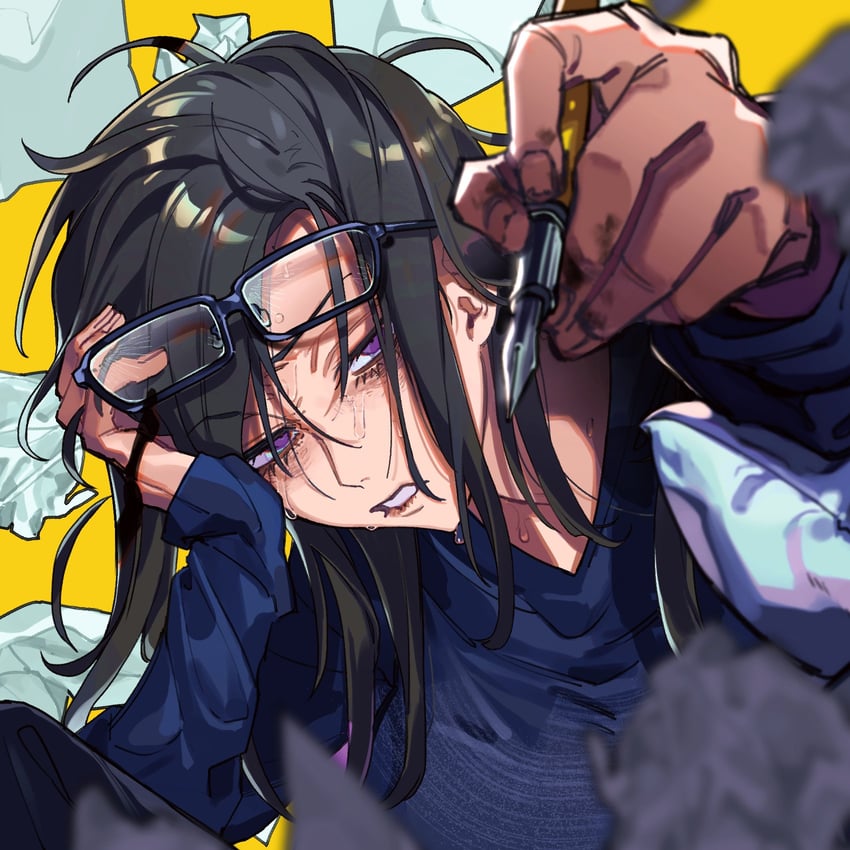 jinsei owatarou (original and 2 more) drawn by himanemuitoma