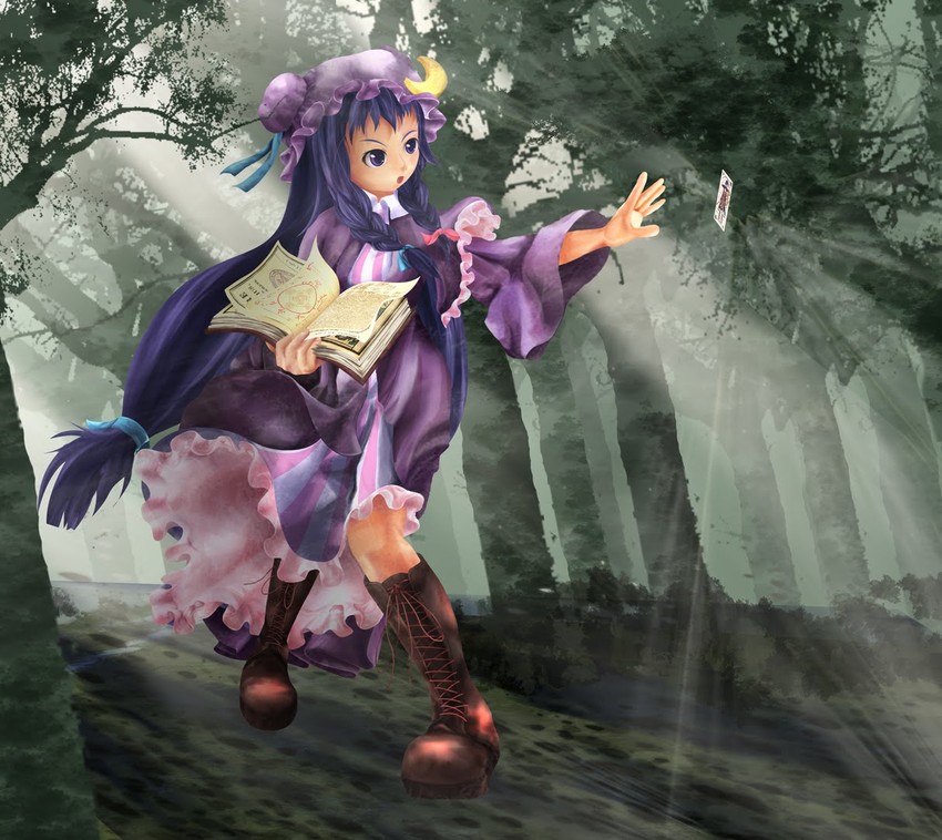 patchouli knowledge and ayase yue (touhou and 1 more)