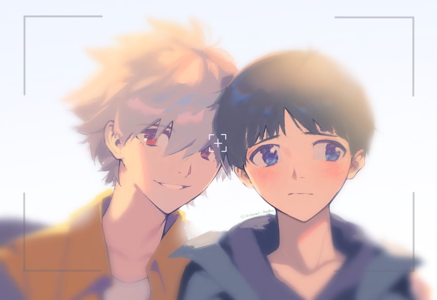 ikari shinji and nagisa kaworu (neon genesis evangelion) drawn by tsubomi_haku