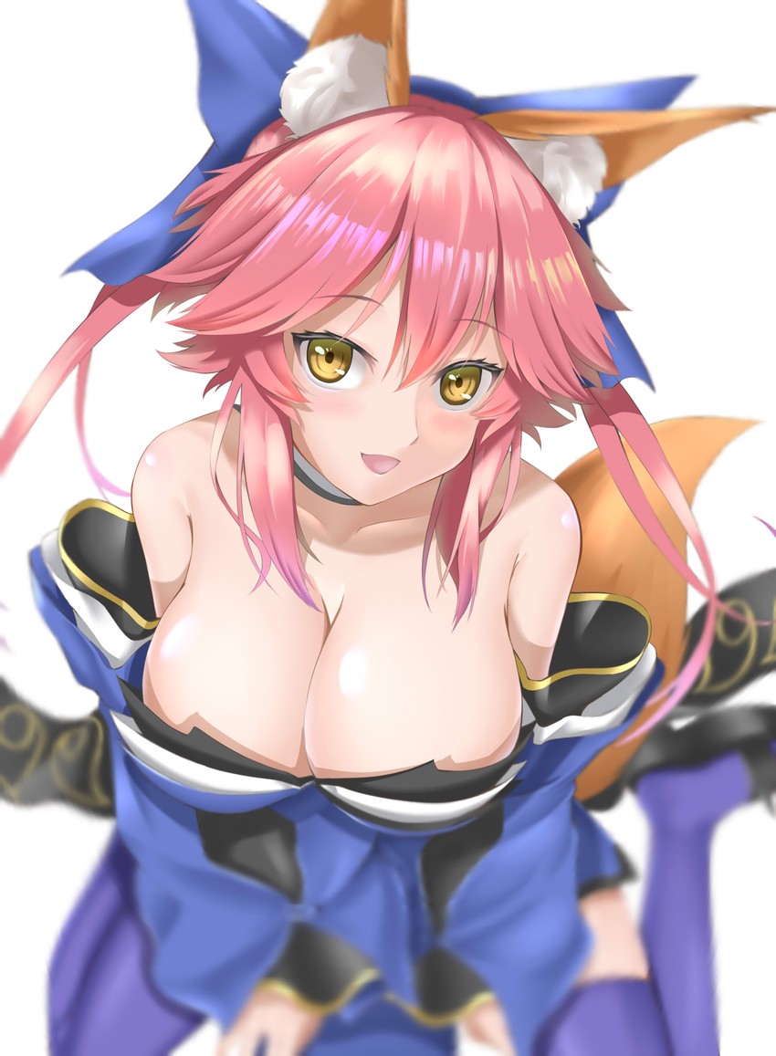 tamamo and tamamo no mae (fate and 2 more) drawn by kamehito