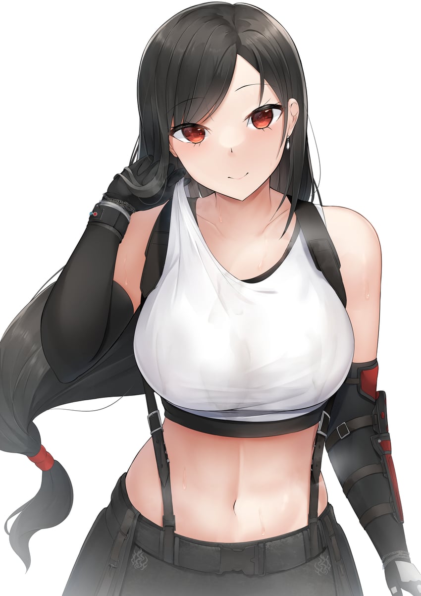 tifa lockhart (final fantasy and 2 more) drawn by nori_aji