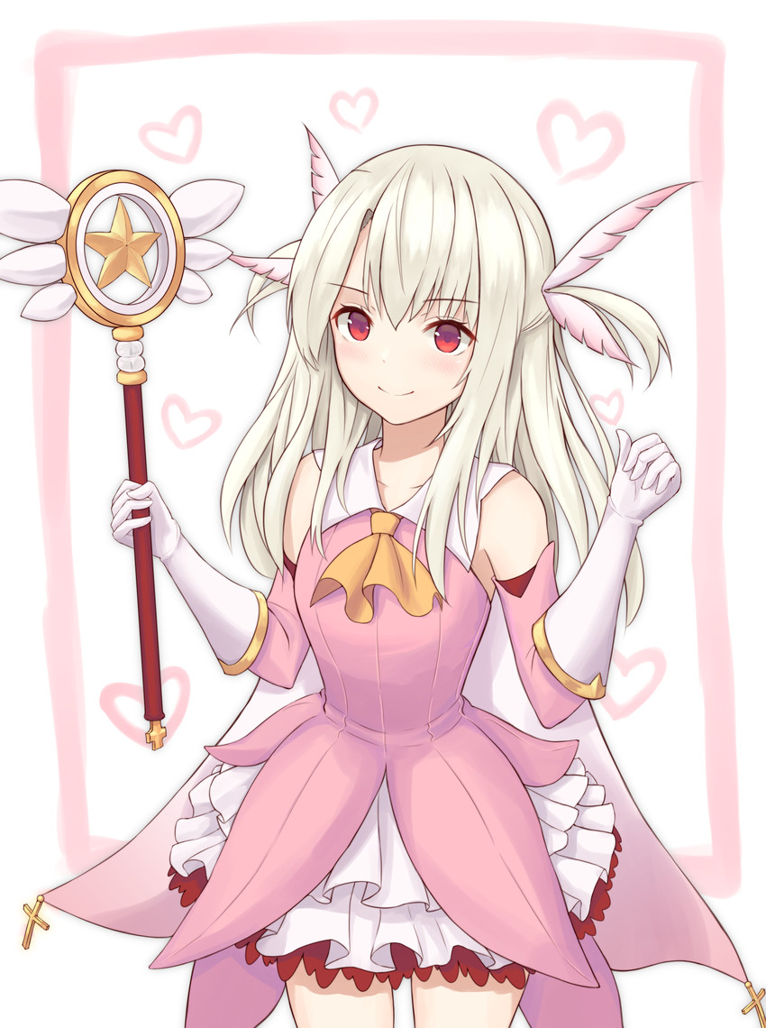 illyasviel von einzbern, prisma illya, and magical ruby (fate and 1 more) drawn by htt_(peaceskl)