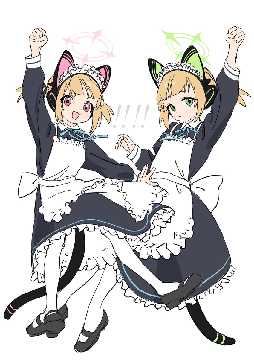 momoi and midori (blue archive) drawn by gomibako_(gomibako_price)