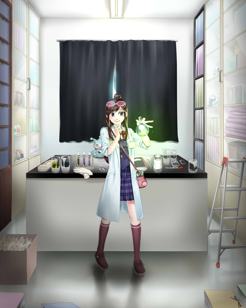 ema skye and blue badger (ace attorney and 1 more) drawn by wasabi_(legemd)