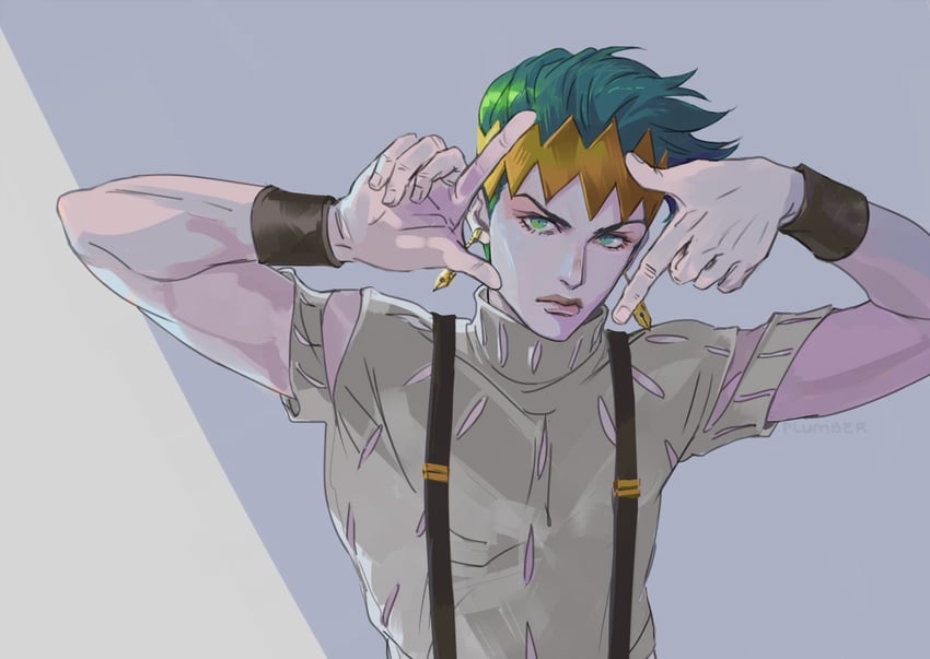 kishibe rohan (jojo no kimyou na bouken and 1 more) drawn by vasiliy-plumber