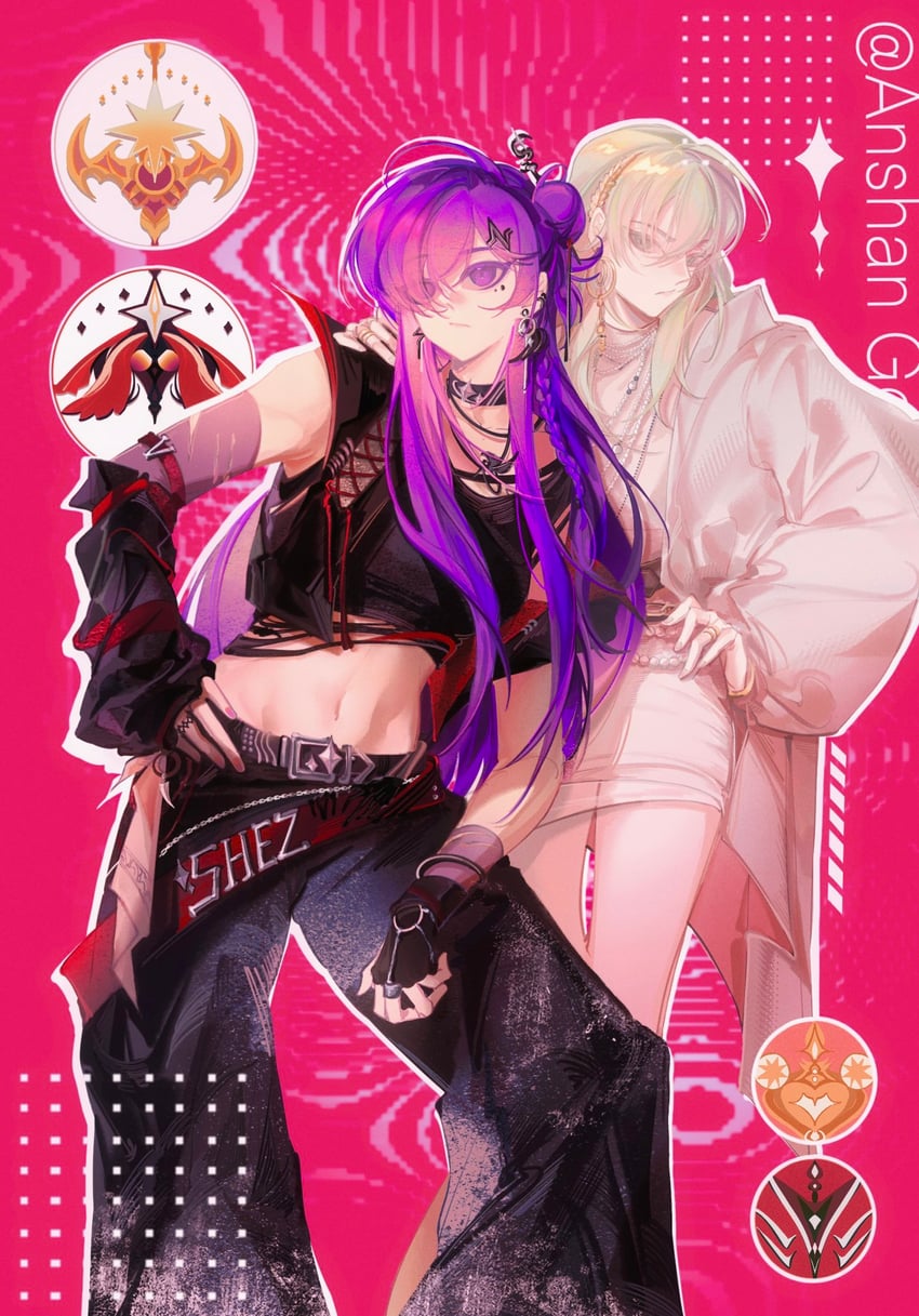 female byleth and female shez (fire emblem and 2 more) drawn by anshango