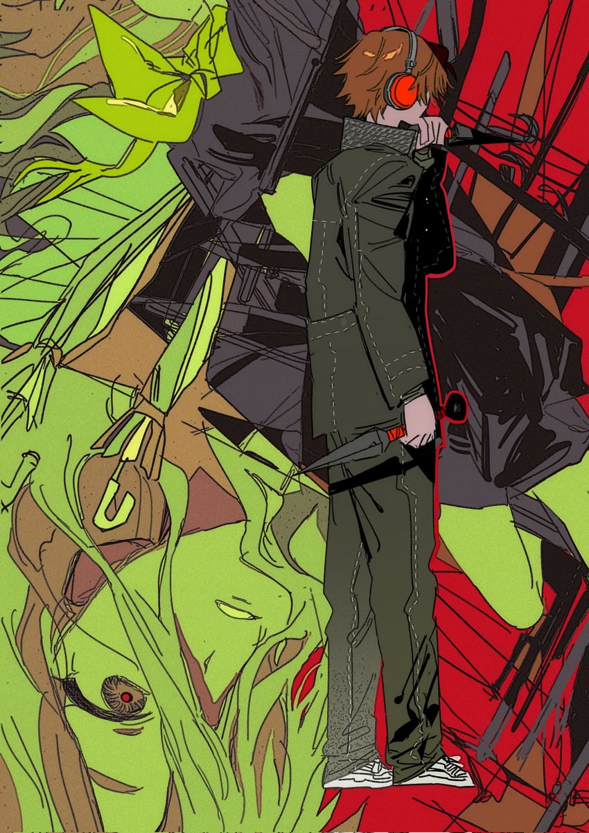 hanamura yousuke (persona and 1 more) drawn by goguma_wagamja