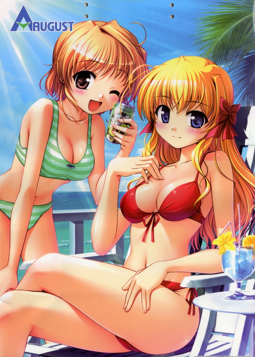 sendou erika and yuuki kanade (fortune arterial) drawn by bekkankou