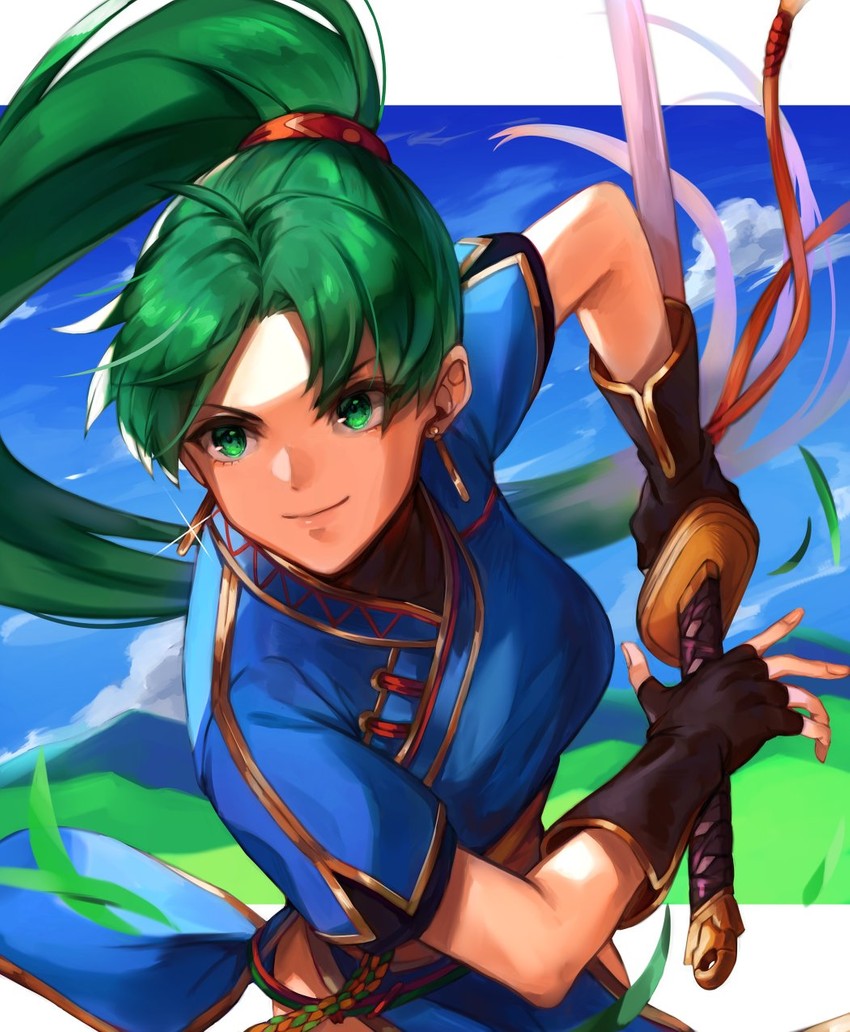 lyn (fire emblem and 1 more) drawn by kamu_(kamuuei)