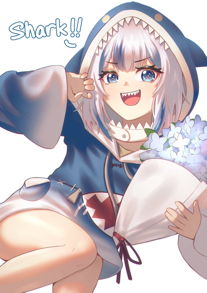 gawr gura (hololive and 1 more) drawn by cipher4109