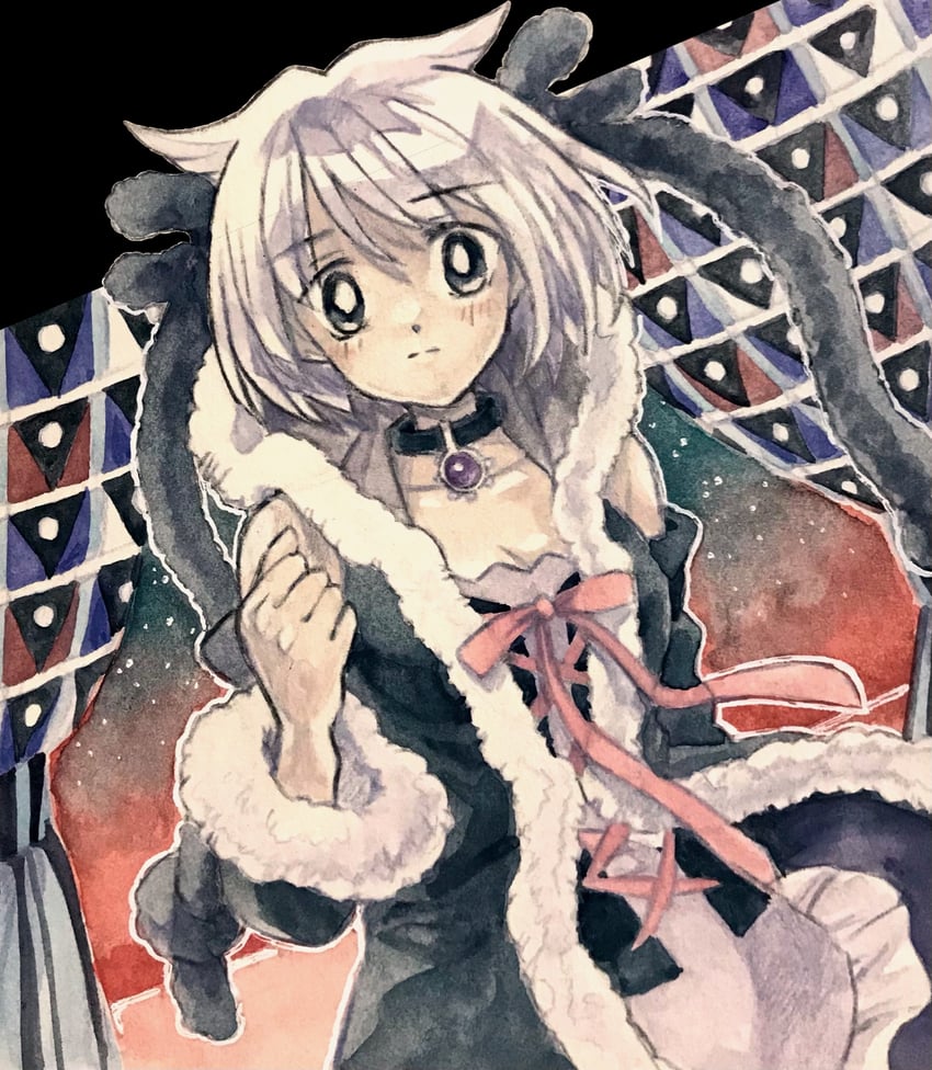 azusa mifuyu (mahou shoujo madoka magica and 1 more) drawn by uwded_207