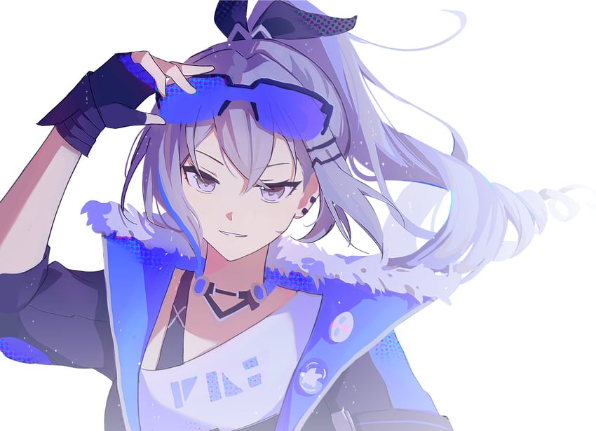 silver wolf (honkai and 1 more) drawn by yonghuming876